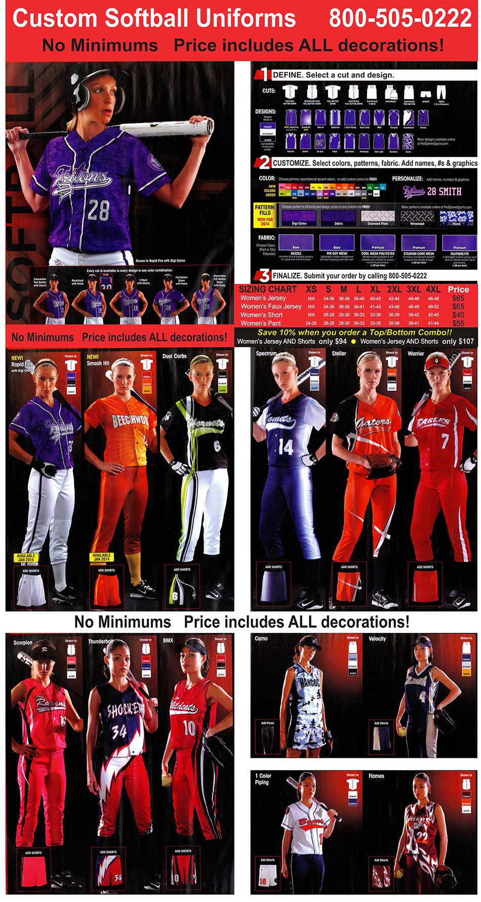 custom softball uniforms team packages